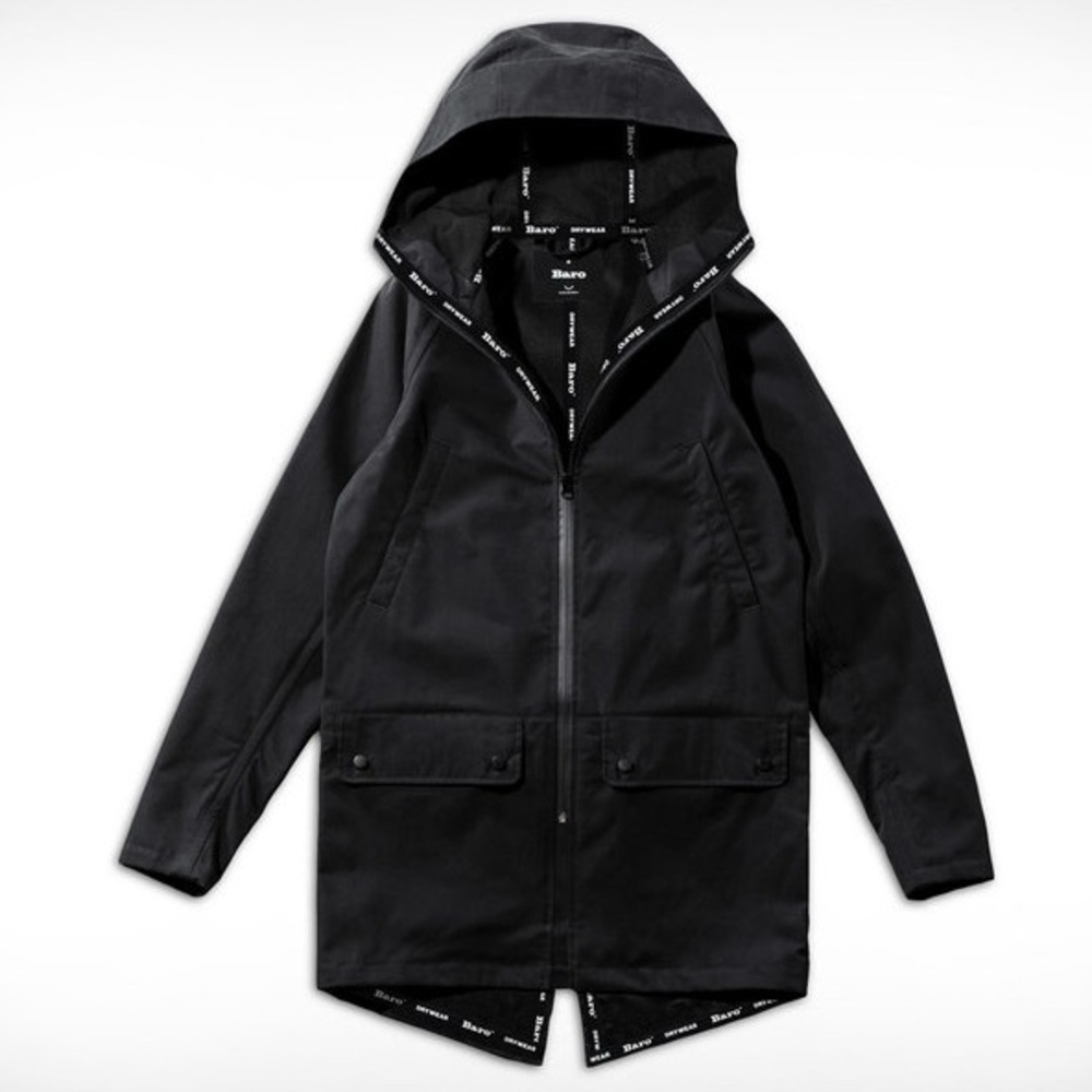 Baro Brockton Jacket Drywear Military Fishtail Black Coat Waterproof Technical